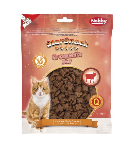 Nobby StarSnack Croquette Beef 125g